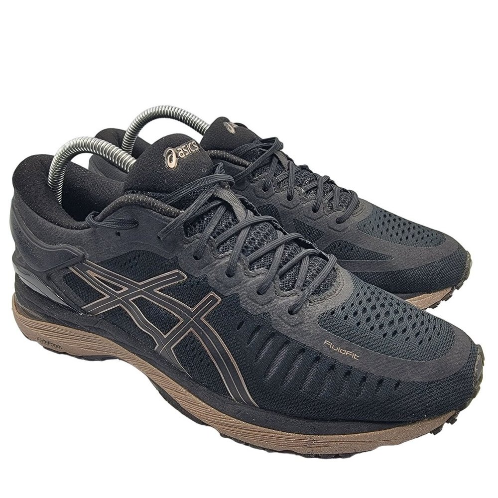 Asics Metarun Womens 9.5 Black Rose Gold Athletic Training Running Shoes